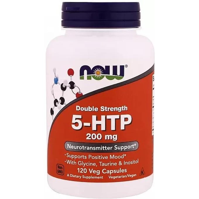 Now Foods 5-HTP 200mg (60 vcaps) Unflavoured - Vitaminen, mineralen & gezondheid - 5-HTP