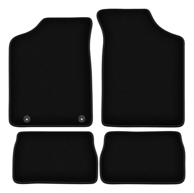 BASIC zwarte veloursmatten voor: Peugeot 106 hatchback (1991-2003)