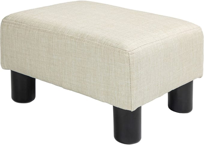 HOMCOM - Voetenbank - Polyester - 40x30x24cm - Beige