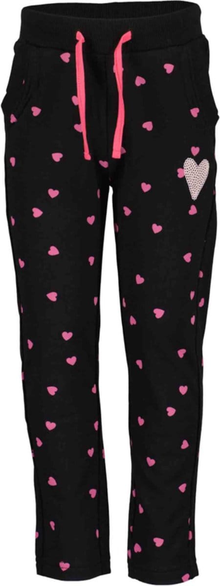 Blue Seven-Kids Meisjes sweatbroek-Zwart - Maat 122