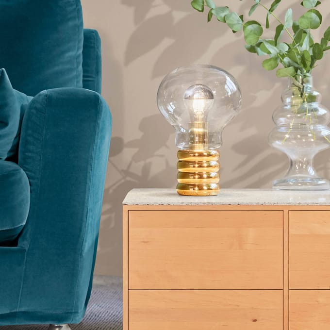 Ingo Maurer Bulb Brass LED tafellamp, messing