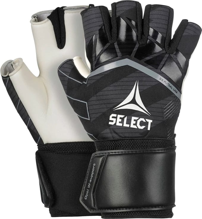 Select Futsal Liga V24 Keepershandschoenen - Zwart / Wit | Maat: 7