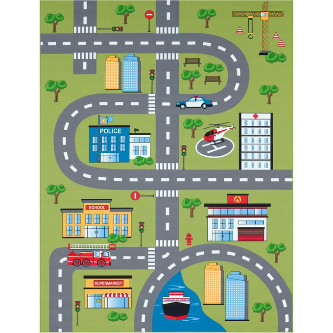 Kindertapijt Bini groen 100x200 cm