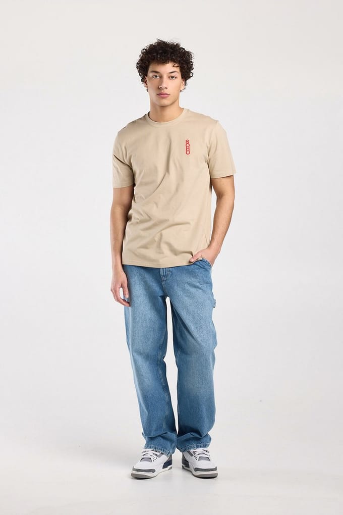 America Today Edson Cream Taglia: L | Magliette basic Outlet | Uomo | Bianco