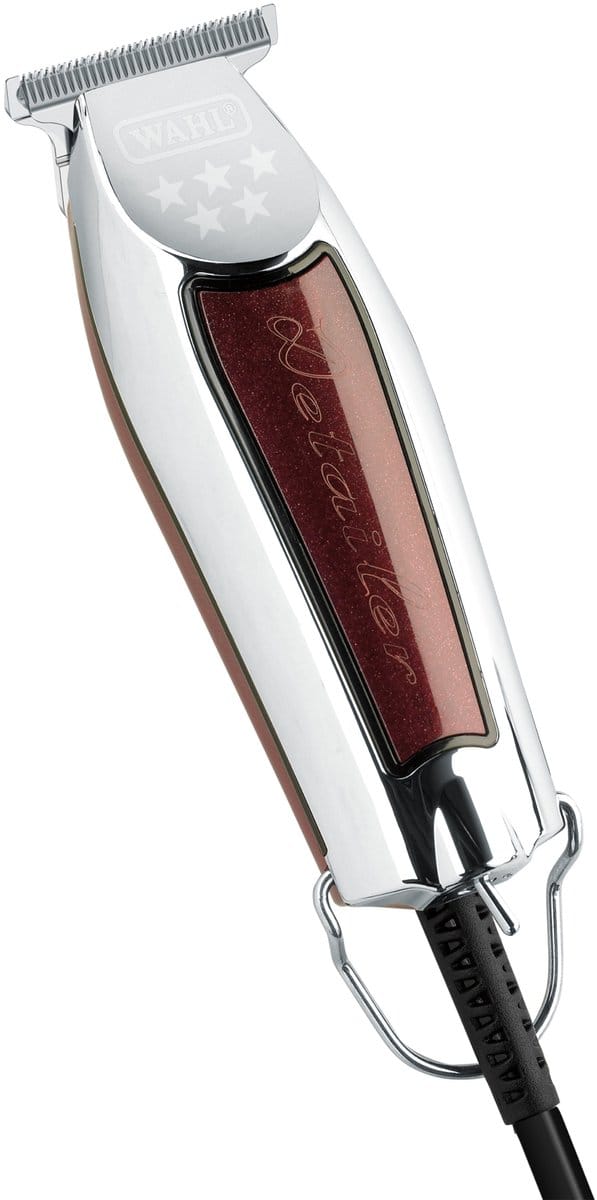 Wahl Wide Detailer Tondeuse - Krachtige Tondeuse met Snoer en Extra Breed T-Mes voor Lining en Detailwerk, Chroom/Bourgondië