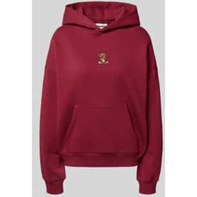 Oversized hoodie met motiefstitching