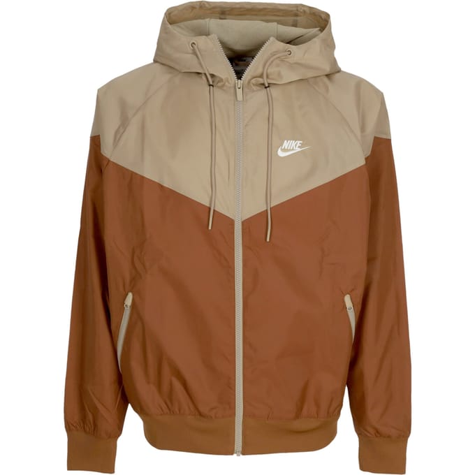 Windjack Heren Sportkleding Geweven gevoerd Windrunner jack met capuchon Lt British Tan/kaki/zeil