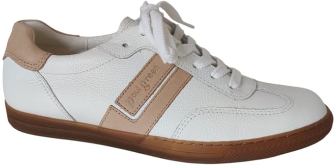Paul Green 5450 Sneakers - Leer - Dames - Wit - Maat 38