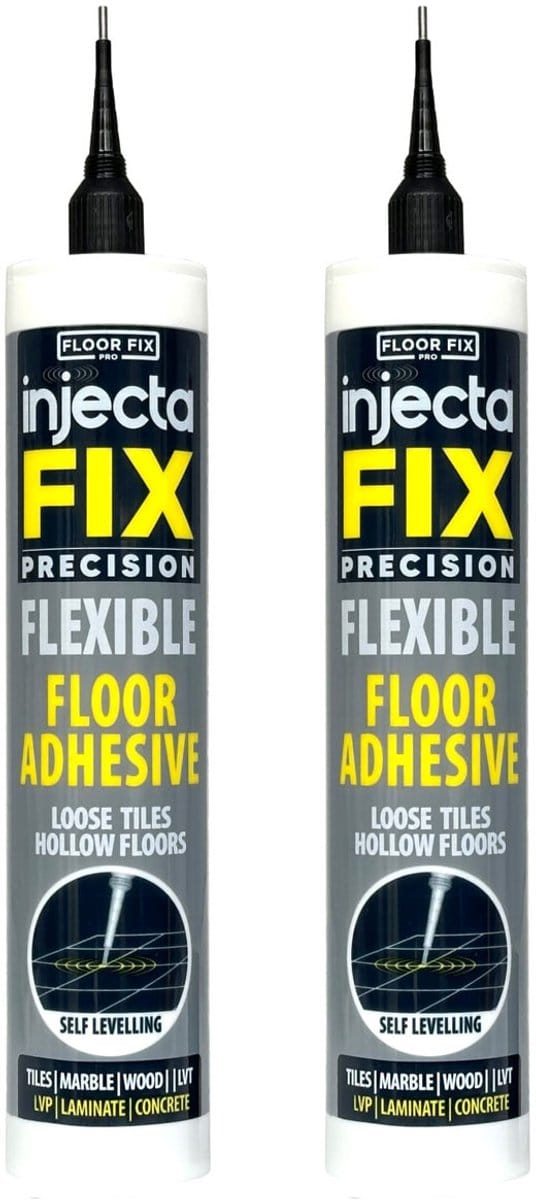 Floor Fix Pro Injectafix Injectielijm 300 ml 2 Stuks - Voor Holle Tegels