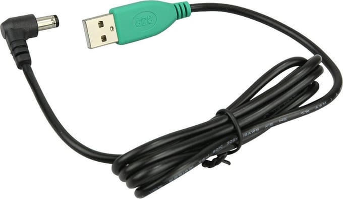 RAM Mounts RAM-GDS-CAB-USBA-DC90-1U electriciteitssnoer Zwart, Groen 1 m DC 5.5mm