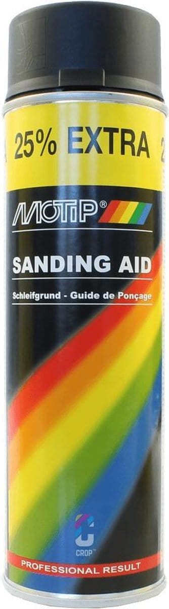 MoTip Schuurgids Zwart in Spuitbus 500ml
