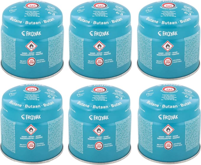 Gasblikje - 6 X 190gram - Butaan