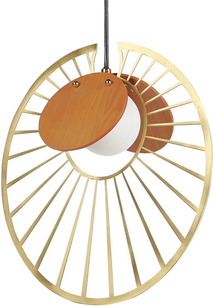 BARDO - Hanglamp - Goud/Lichtbruin - Metaal