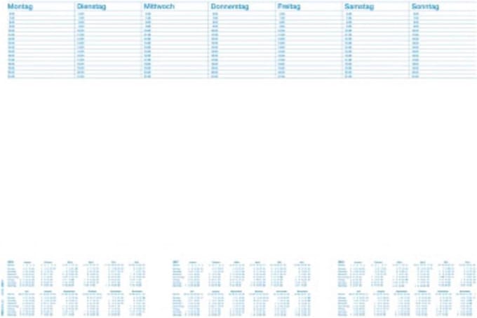 RNK Verlag 46617 Bureau onderlegger Jaarplanner Wit (b x h) 600 mm x 420 mm