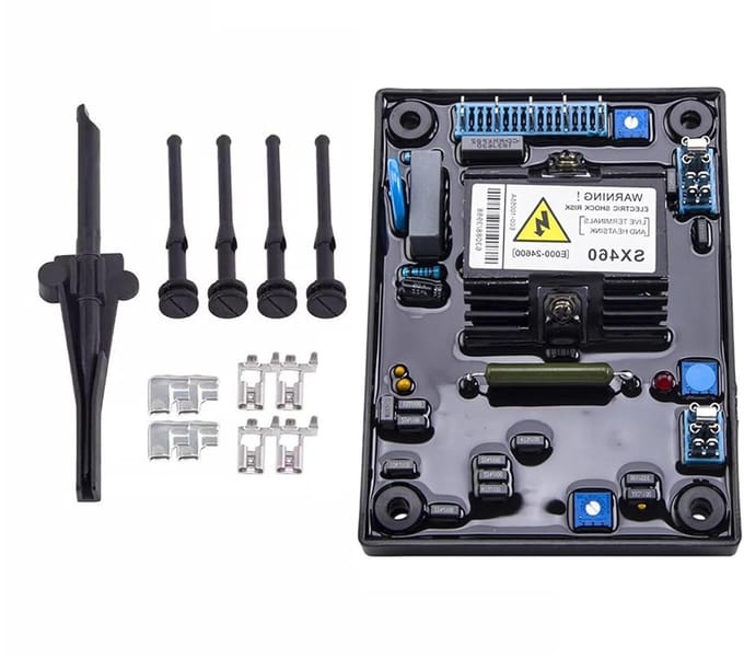 Spanningsregelaar Module - AVR Stabilisator - Generator Onderhoud - Automatische Voltage - 2.54 cm - Zwart