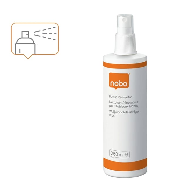 Nobo Renovator Whiteboard Reiniger - 250ml Sprayflacon
