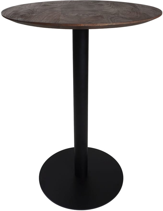 Home67 Bartafel espresso mangohout rond ø70 cm