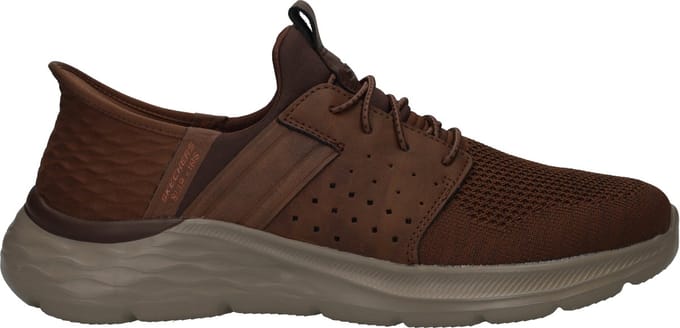 Skechers Garner Newick Slip-Ins Sneakers - Heren - Bruin - Maat:48