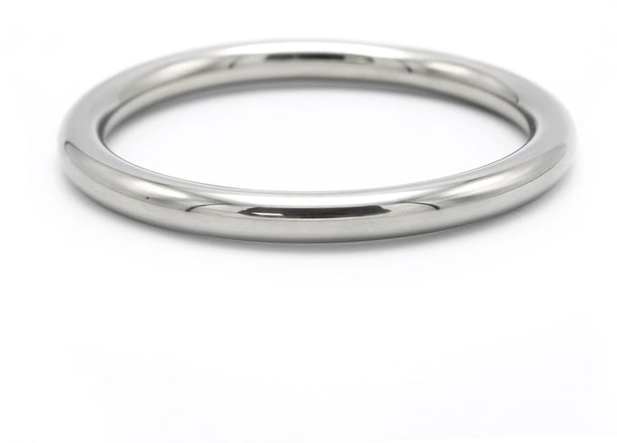 Kiotos - Ronde Cockring - 8 mm hoog - dikte 5 mm - RVS 65 mm