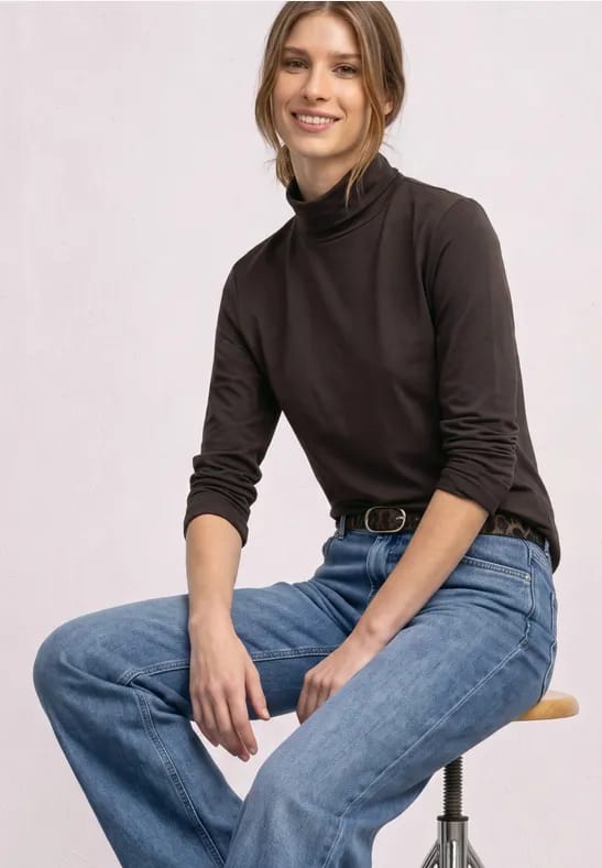 Shirt met lange mouwen en col