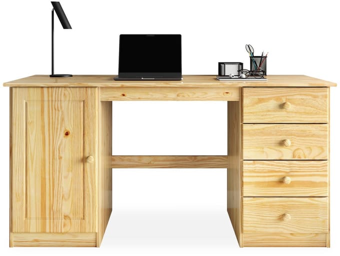 MANAGER-bureau met 4 lades - naturel