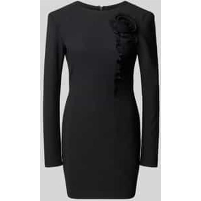 Slim Fit mini-jurk met florale garnering