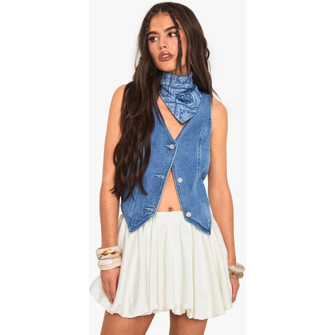 boohoo Dames Satijn Puffball Mini-Rok | Cream | Maat: 6