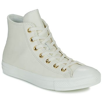 Converse Chuck Taylor All Star Hi Sneakers Dames - Leren Sneaker - Beige