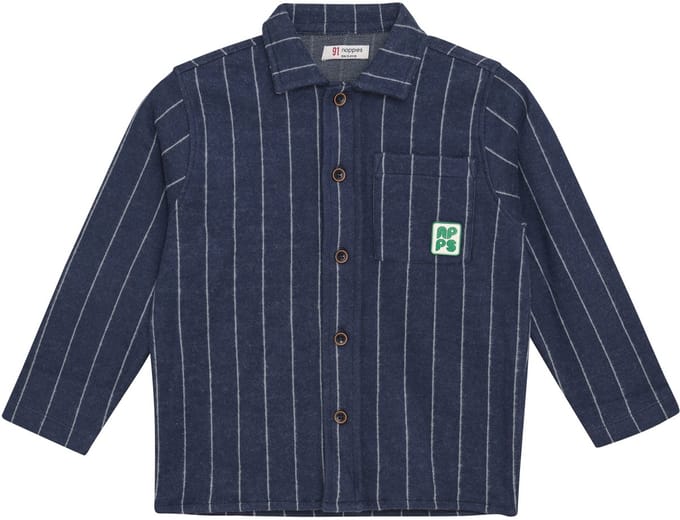 Noppies Overhemd Rockville - Stripe Pattern Dark Blue - Maat 92