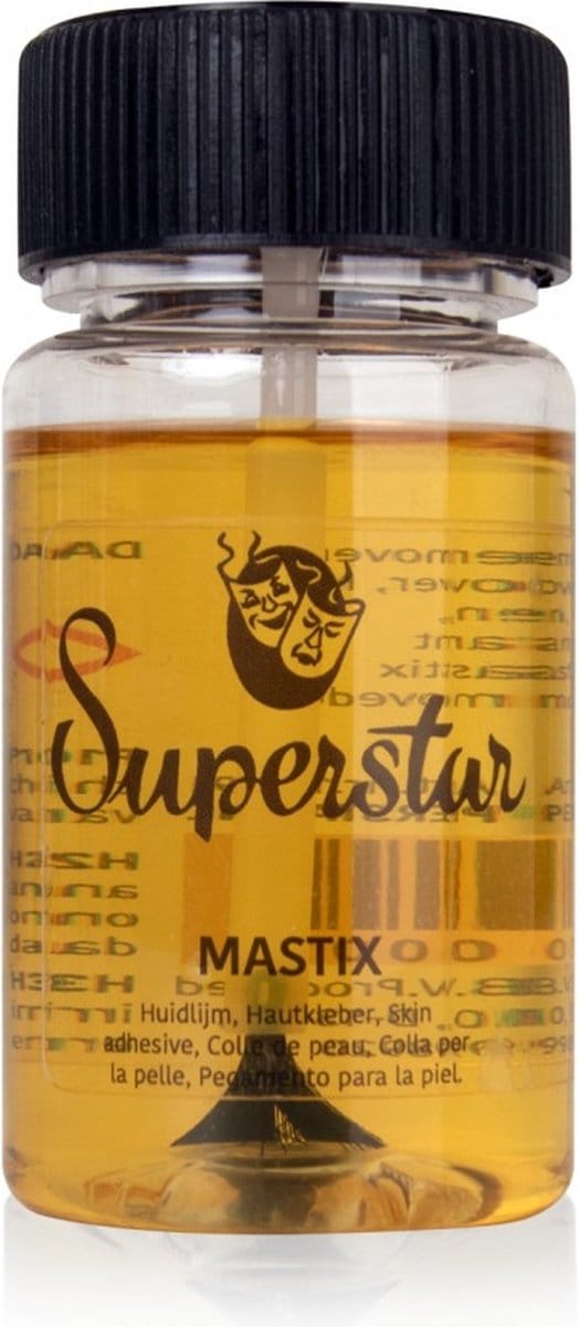 huidlijm Mastix met penseeldop 50 ml geel/wit