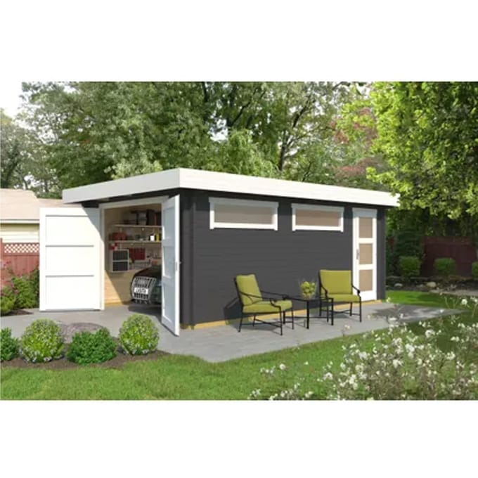 Weka Enkele Garage 441 Grafietgrijs 360x540cm