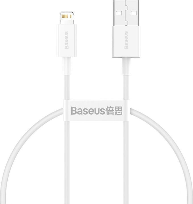 Baseus - Superior - kabel USB - Lightning 2.4A - 2 - m - Wit - (CALYS-C02)