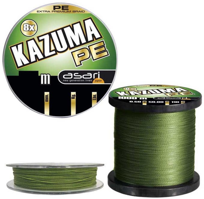 Asari Kazuma 8x Gevlochten Vislijn 300 M Groen 0.200 mm