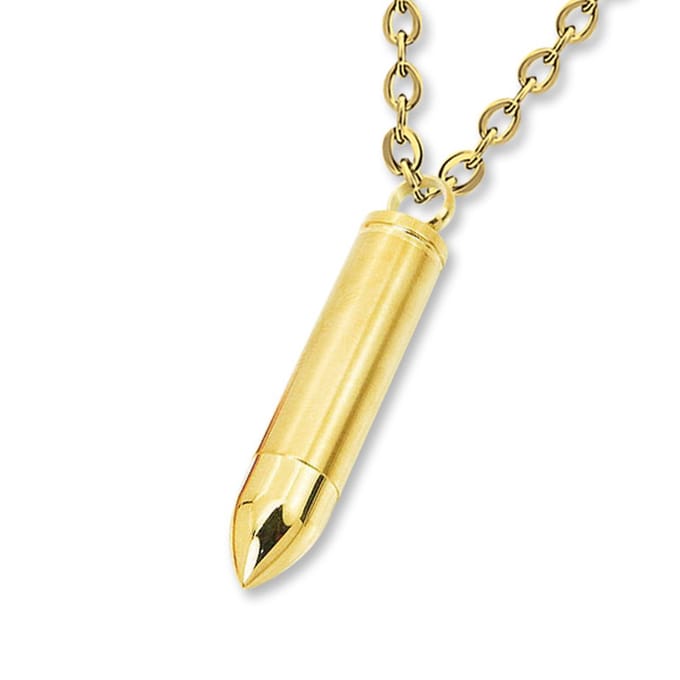 Montebello Ketting Bullet G - 316L Staal - Kogel - 10x50mm - 60cm