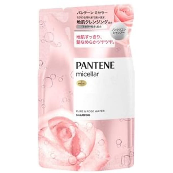 PANTENE Japan - Micellar Pure & Rose Water Shampoo Refill 350ml