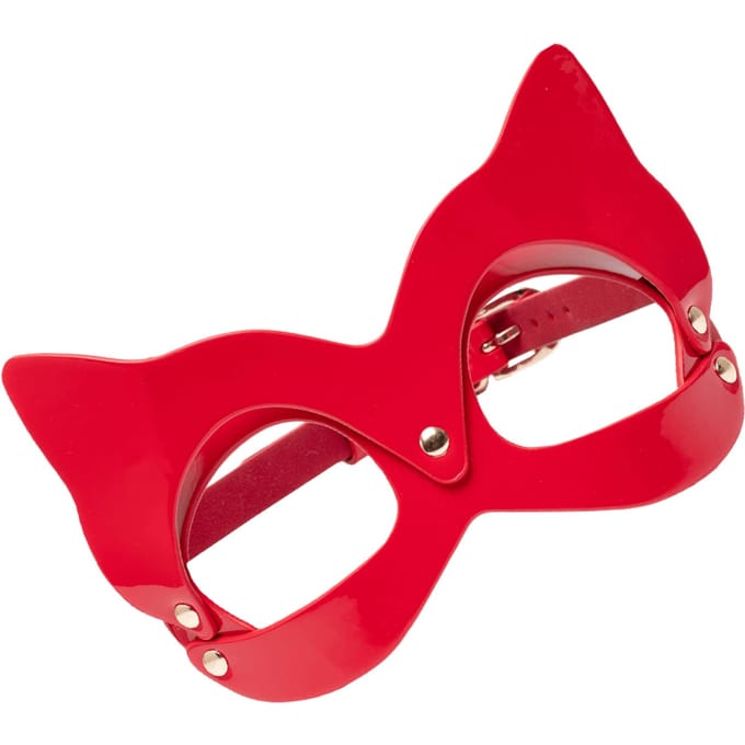 Kinky Diva – Luxe Katten Masker - Rood