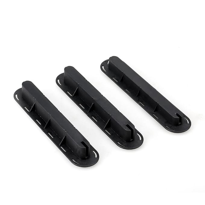 3-pack Tri Fins Box Plugs Fin Base SUP Schroef Surf Fin Plugs Set Extra Fin Sleutel Fin Schroeven zwart