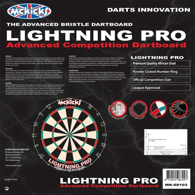 Mckicks Lightning Pro Dartbord