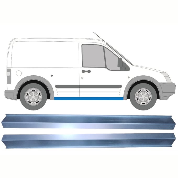 Reparatie dorpel voor Ford Transit Connect 2003-2013 / Links = Rechts / Set