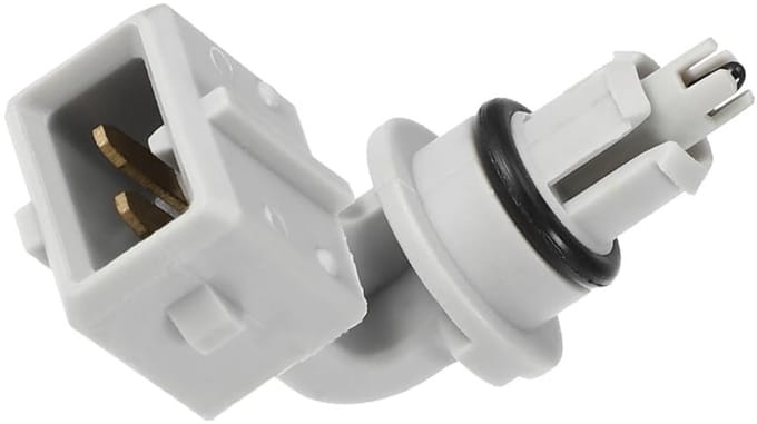 Dailygoods- Inlaatluchttemperatuursensor kunststof/metaal - Auto Temperatuursensor - 2 pinnen - Onderdeelnummer 8200454482 - Grijs - Compatibel met diverse modellen
