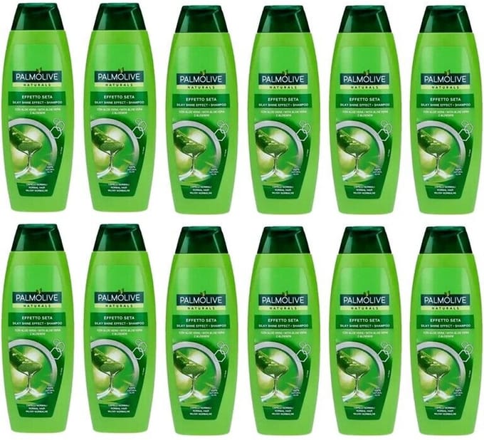 PALMOLIVE Naturals Shampoo- Silky Shine Effect - 12x 350 ml - Voordeelverpakking