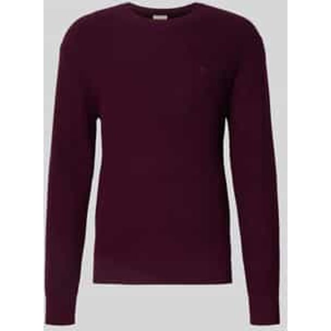 Gebreide pullover met ribboorden
