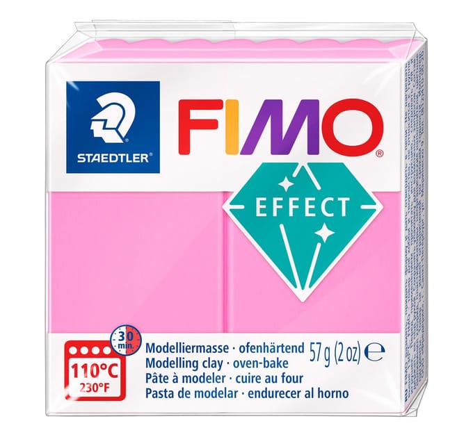 FIMO effect - ovenhardende boetseerklei standaard blokje 57 g - neon fuchsia