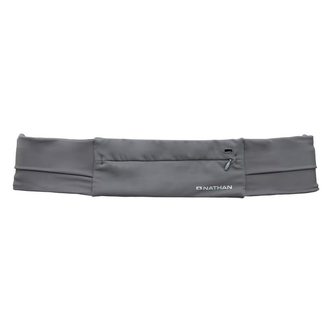 Nathan | The Zipster Adjustable Fit 2.0 | Running Belt | Gravity Grey | -