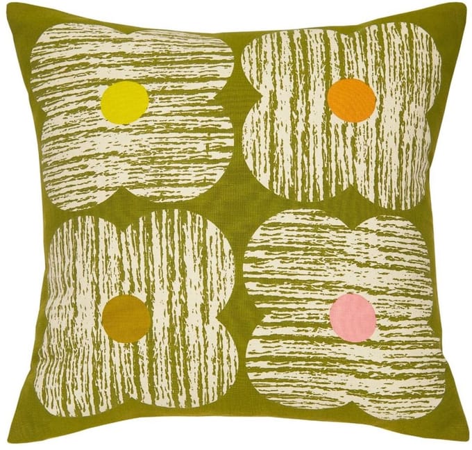 Orla Kiely Textured Flower Moss sierkussen - 45x45 cm