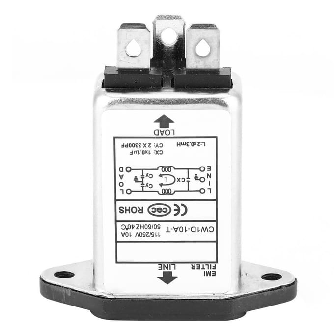 Filtre Haute Qualité IEC320 C14 Prise Mâle Composants Électroniques 10A CW1D10A T