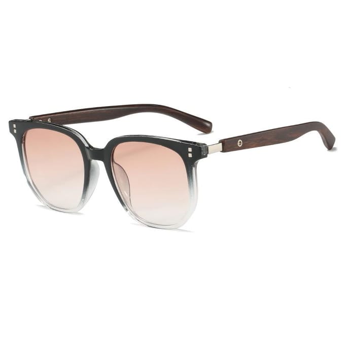 Lunettes de soleil rétro mode lunettes carrées lunettes de soleil Vintage femmes lunettes en bois