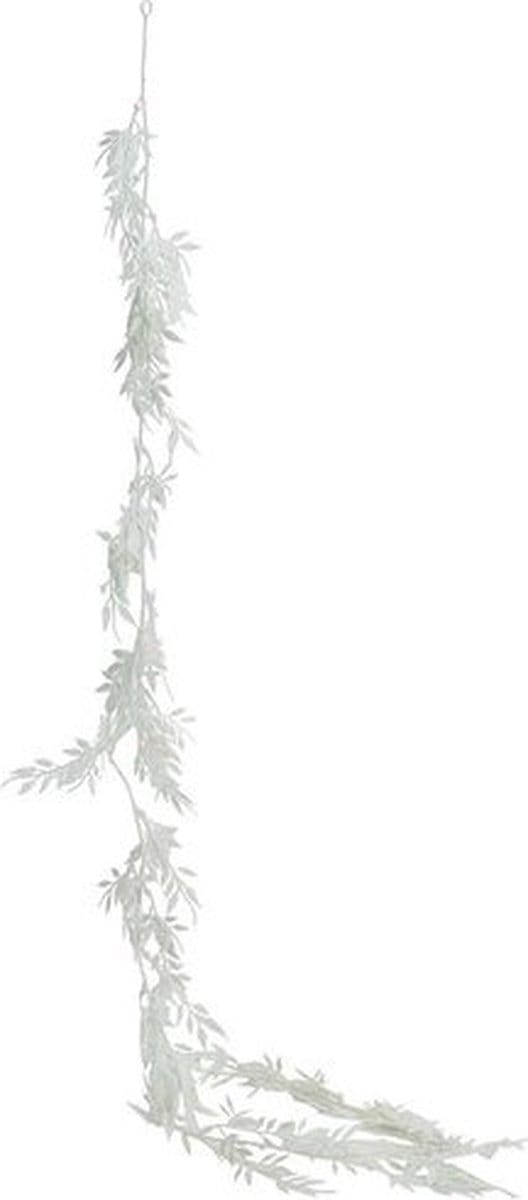 Cosy @ Home Slinger Leaves Glitter Wit H150cm Kunsts