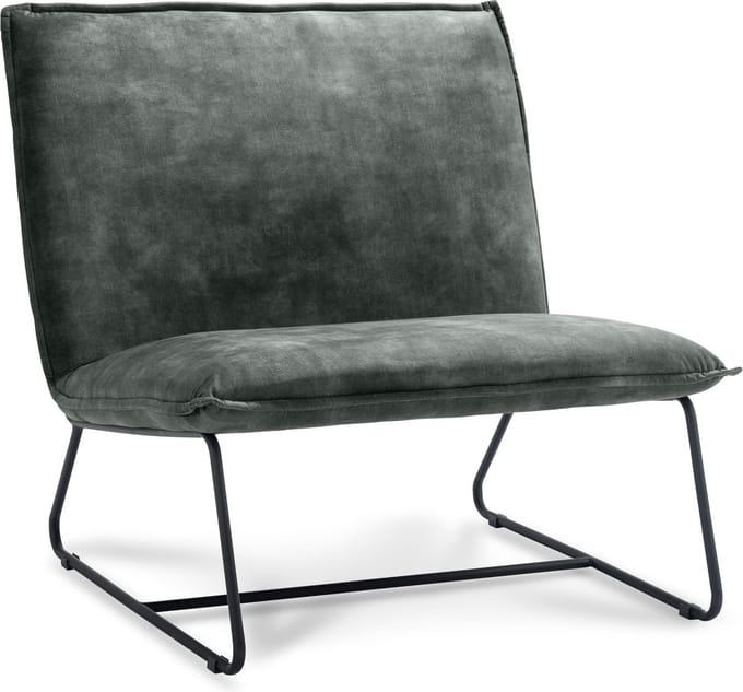 Icon Living - Fauteuil Coco - 1.5 zits - Stof Adore Hunter - Gun Color Frame