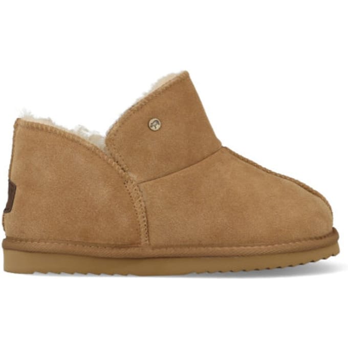 Warmbat Willow Suede Dames Sloffen - Camel